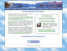Tablet Screenshot of mindfullivingprograms.com